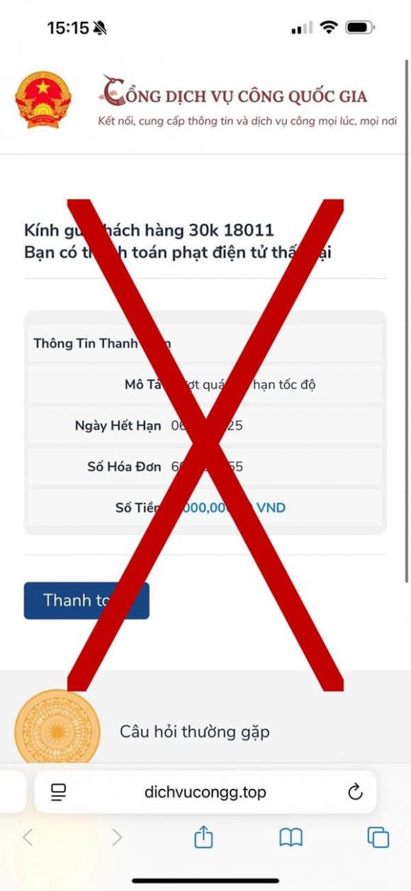 Phạt nguội, lừa đảo phạt nguội, Lừa đảo vi phạm giao thông