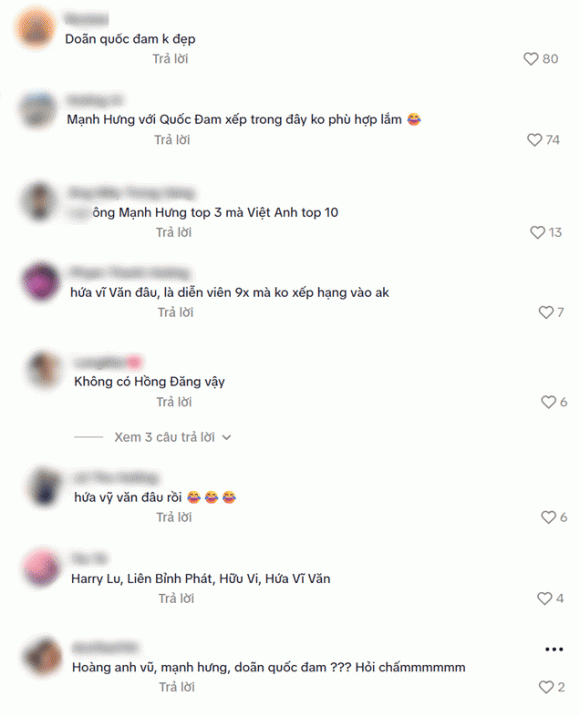 Doãn Quốc Đam, Mạnh Hưng, Mạnh Trường, Song Luân, sao Việt