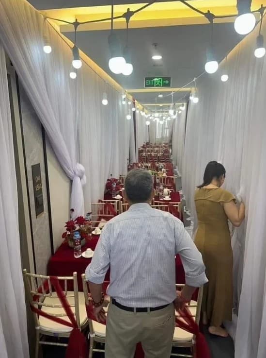 đám cưới, đám cưới ở hành lang, chung cư