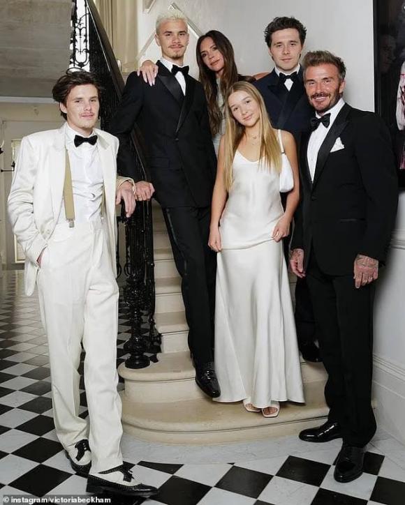 david beckham, victoria beckham, brooklyn beckham, sao hollywood 
