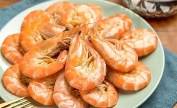 tôm luộc, thực phẩm, món ngon mỗi ngày