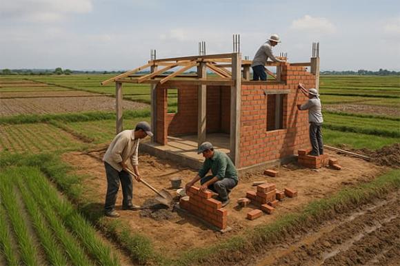 Xây nhà tạm trên đất nông nghiệp, Luật đất đai