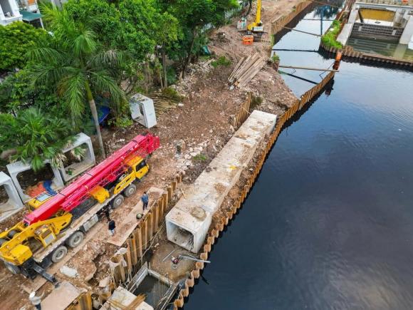 Đập dâng đầu tiên trên sông Tô Lịch, cải tạo sông tô lịch