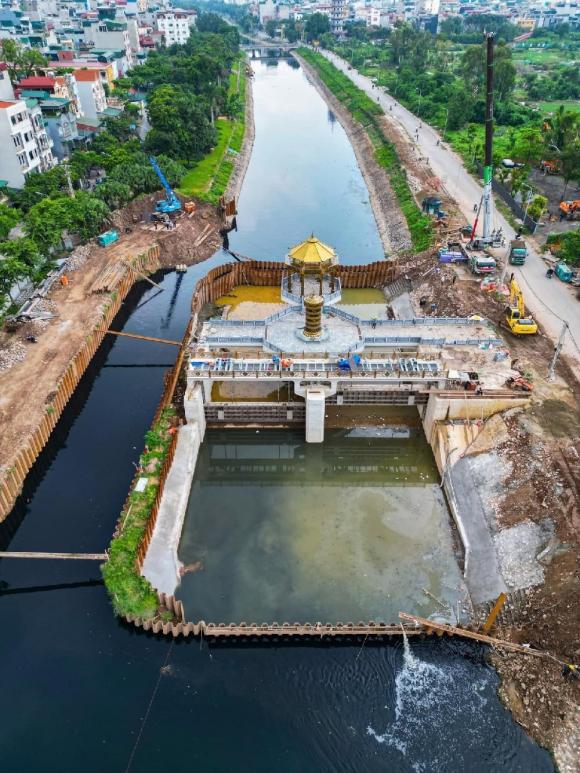 Đập dâng đầu tiên trên sông Tô Lịch, cải tạo sông tô lịch