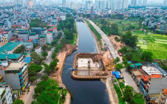 Đập dâng đầu tiên trên sông Tô Lịch, cải tạo sông tô lịch