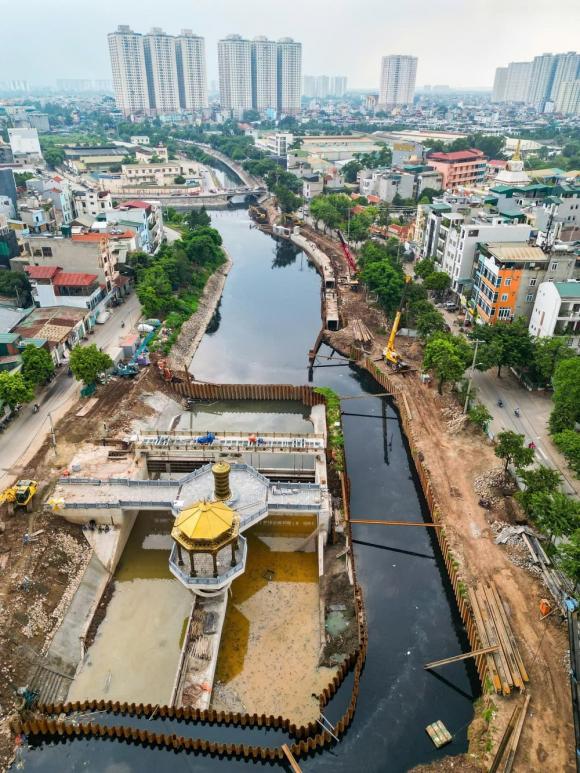 Đập dâng đầu tiên trên sông Tô Lịch, cải tạo sông tô lịch