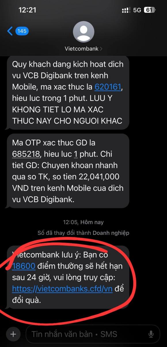 Lừa đảo tin nhắn, lừa đảo qua mạng