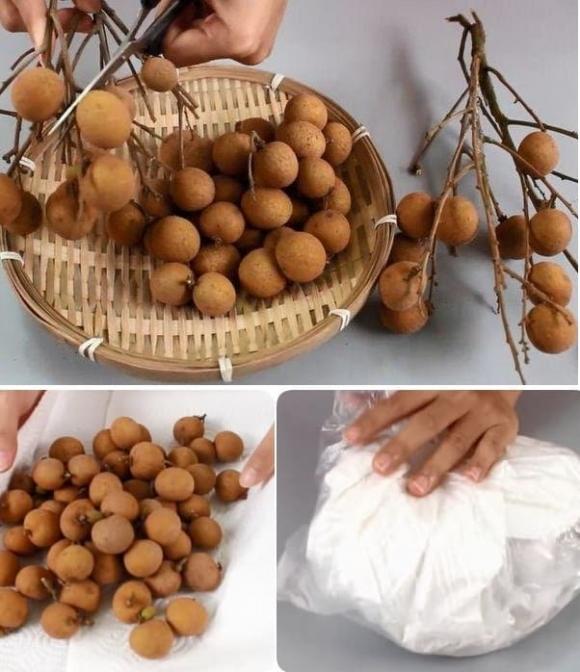 Mẹo bảo quản nhãn tươi lâu, kiến thức