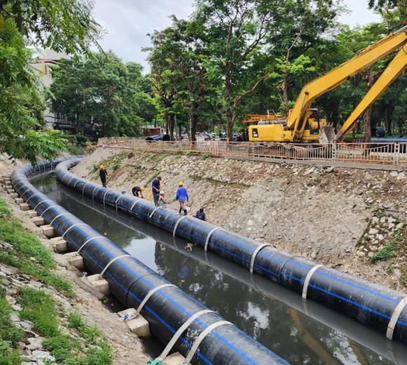 hồi sinh sông Tô Lịch, đường ống dẫn nước hồ Tây vào sông tô lịch