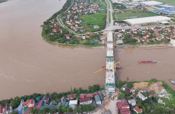  cầu Phong Châu mới,  hợp long cây cầu hơn 600 tỷ 