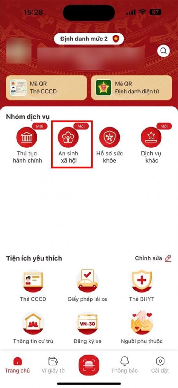 Tài khoản an sinh xã hội, VNeID, Ai được nhận tiền an sinh xã hội