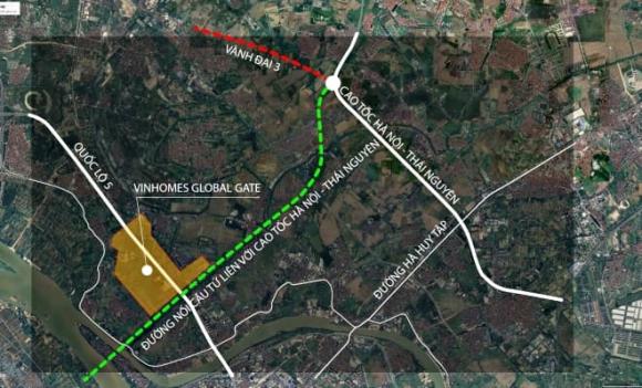  cầu Tứ Liên, Đại đô thị Vinhomes Global Gate, sân bay lớn nhất miền Bắc, cao tốc Hà Nội – Thái Nguyên
