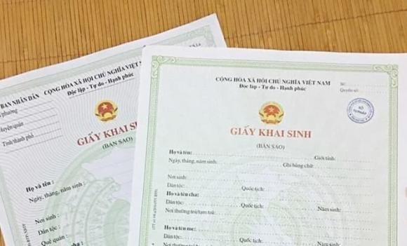 giấy khai sinh, địa giới hành chính, sáp nhập