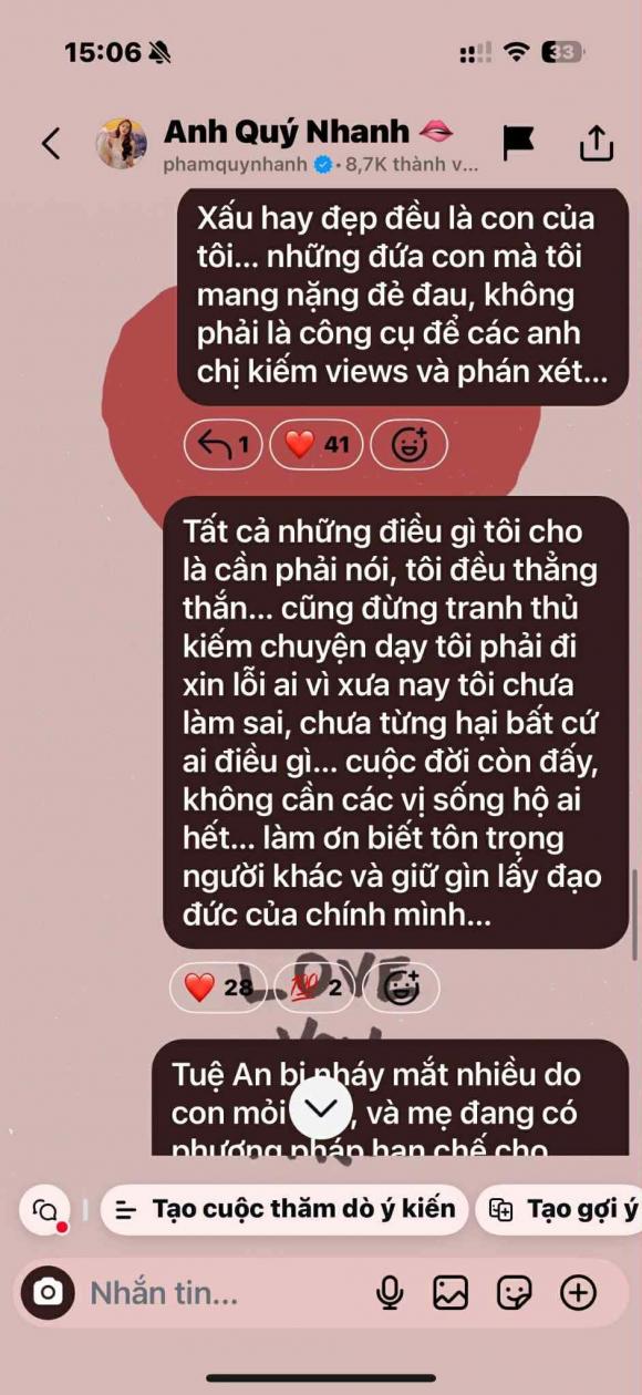 Phạm Quỳnh Anh, con gái Phạm Quỳnh Anh, sao Việt 