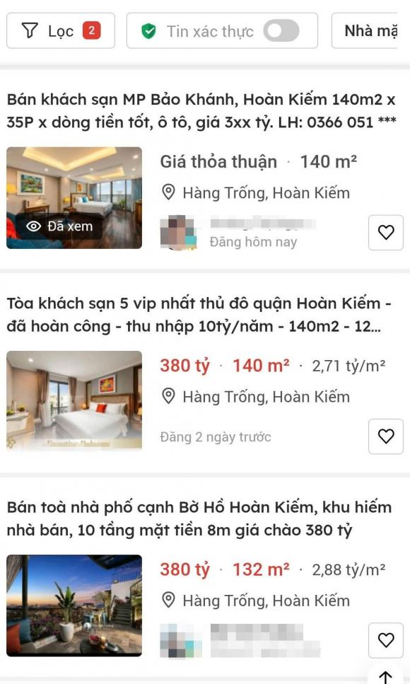 nhà trên phố hà nội rao bán, giá bất động sản hà nội