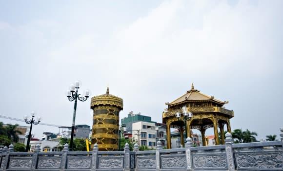 sông Tô Lịch, Đập dâng sông Tô Lịch, bảo tháp vàng, Hà Nội