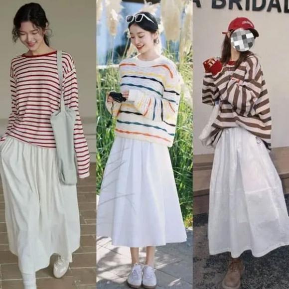 váy xòe, váy tiên nữ, thời trang thu 