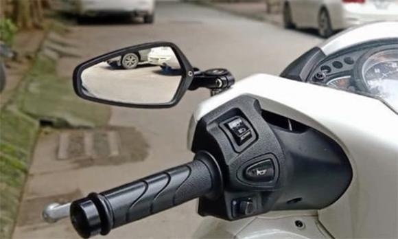 xe máy, gương chiếu hậu, vi phạm giao thông