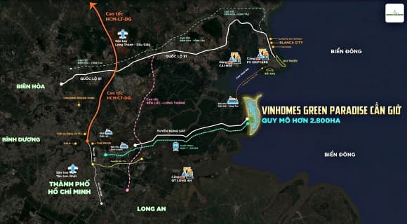 Đô thị lấn biển lớn nhất Việt Nam, tỷ phú Phạm Nhật Vượng, Siêu đô thị Cần Giờ