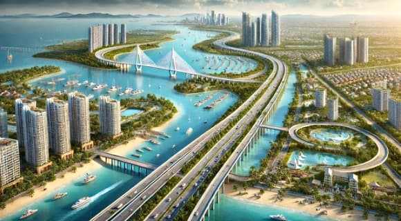 Đô thị lấn biển lớn nhất Việt Nam, tỷ phú Phạm Nhật Vượng, Siêu đô thị Cần Giờ