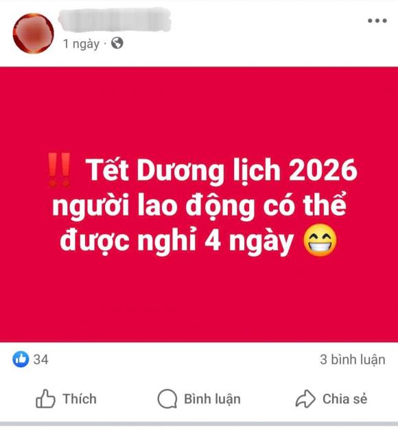 Tết Dương lịch 2026, lịch nghỉ Tết Dương lịch 2026 