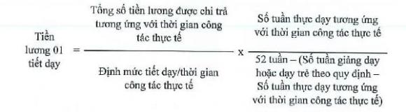 tiền lương dạy thêm giờ của giáo viên, lương giáo viên