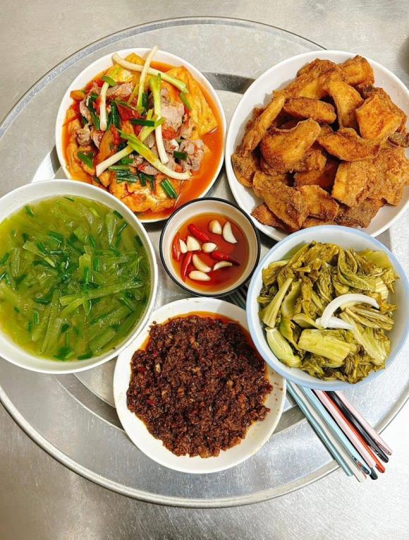 mâm cơm, tối nay ăn gì, thực đơn cơm nhà