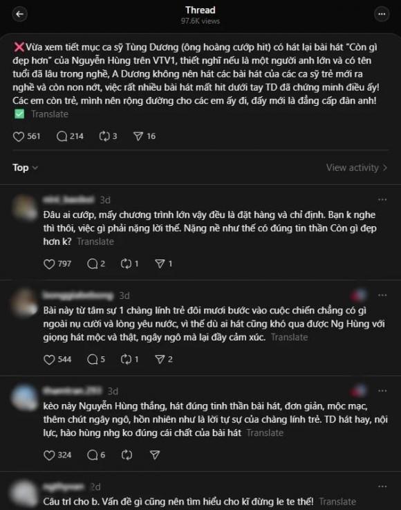 ca sĩ Tùng Dương, sao Việt