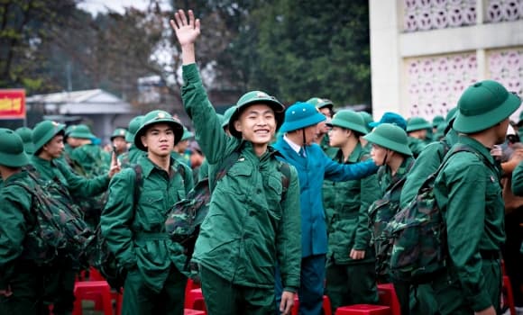 nghĩa vụ quân sự, nhập ngũ