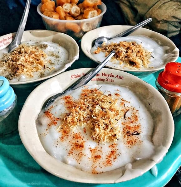 đặc sản mùa thu Hà Nội, món ngon Hà Nội, đặc sản Hà Nội, Cháo sườn
