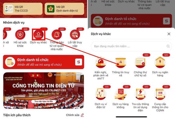 VNeID, Thông tin truy nã trên VNeID