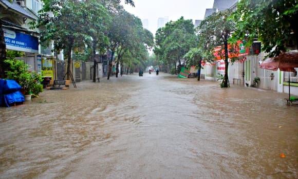  Đại lộ Thăng Long, mưa bão, Geleximco, Vinhomes Smart City, ngập lụt