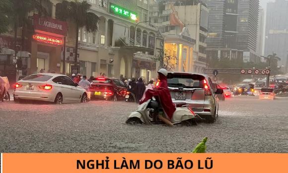 Nghỉ làm do bão lũ có hưởng  tính lương, kiến thức
