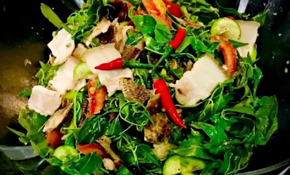 đặc sản An Giang, gỏi sầu đâu