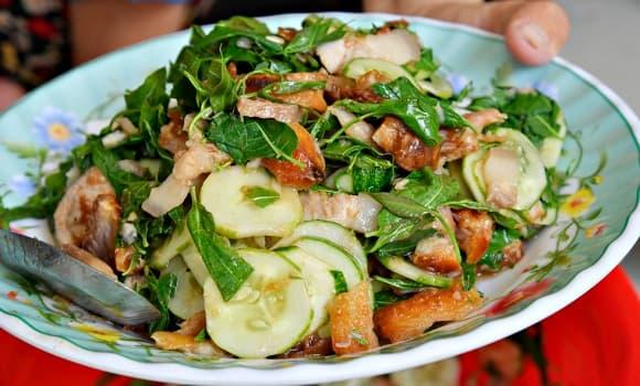 đặc sản An Giang, gỏi sầu đâu