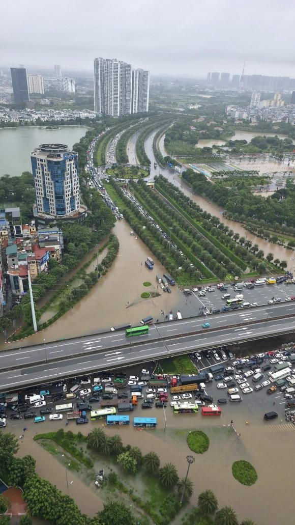 Hà Nội, Hà Nội mưa ngập, tuyến đường ngập Hà Nội