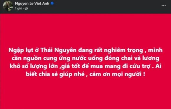 Thái Nguyên, sao việt ủng hộ thái nguyên, sao việt