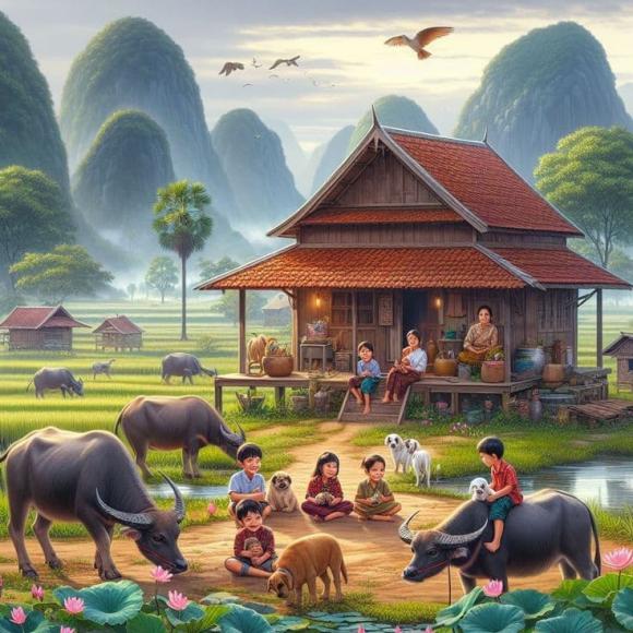 về quê, du lịch