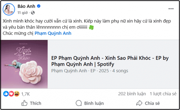 ca sĩ Phạm Quỳnh Anh, ca sĩ Bảo Anh, sao Việt