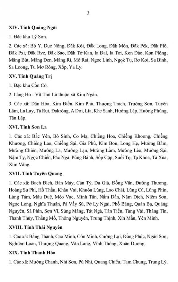Nghỉ hưu sớm, người lao động, Vùng nào được nghỉ hưu sớm 5 tuổi