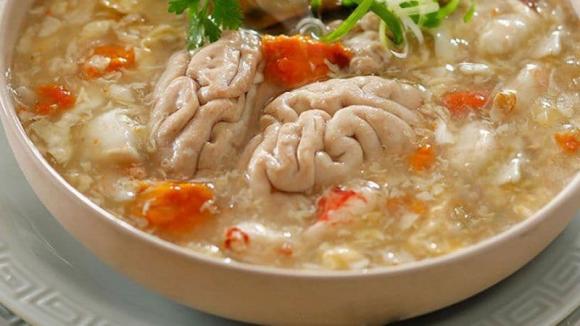 óc lợn, có nên ăn óc lợn, sức khỏe