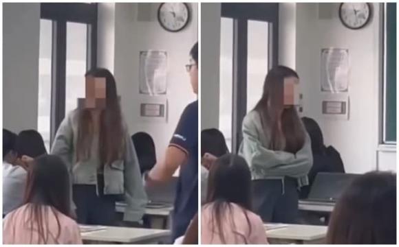 Nữ sinh viên ăn mì trong giờ học 0 Nữ sinh ăn mì trong giờ học,  nữ sinh viên Đại học Phenikaa
