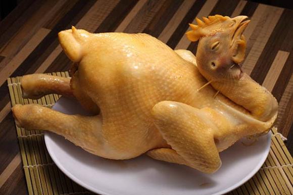 luộc gà 0 luộc gà, cách luộc gà, luộc gà để úp,