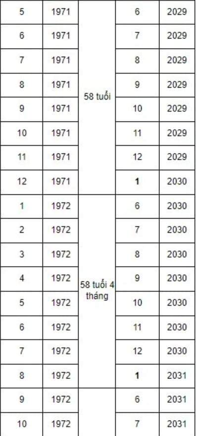 tính tuổi nghỉ hưu 5 nghỉ hưu, tính tuổi nghỉ hưu, kiến thức