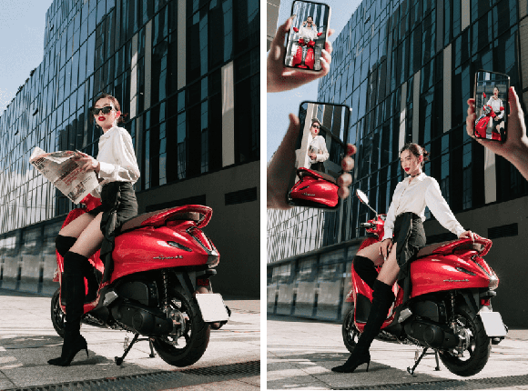 Thùy Tiên, Yamaha Grande Hybrid, Yamaha 