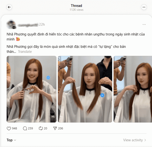 nha-phuong-gay-tranh-cai-khi-cat-toc-de-hien-tang-vi-dieu-nay-1-ngoisaovn-w641-h618 8 diễn viên Nhã Phương, danh hài Trường Giang, sao Việt