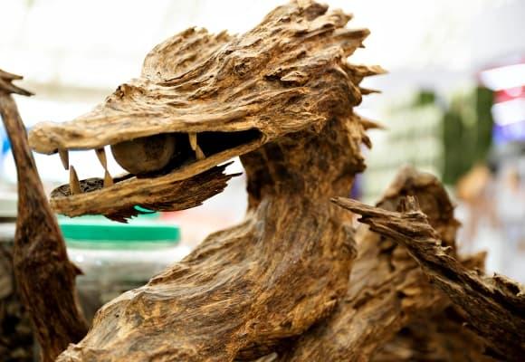 trầm hương, trầm hương hình rồng, Hội chợ Mùa Thu 2025 tại Hà Nội, Rồng Ngậm Ngọc, Quảng Trị 