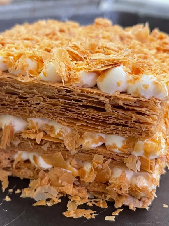 Bánh Napoleon 1 bánh Napoleon, bánh ngon, món ngon