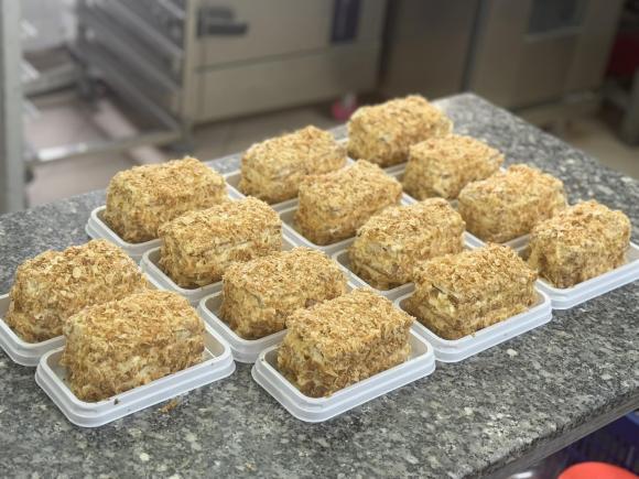 Bánh Napoleon 1 bánh Napoleon, bánh ngon, món ngon