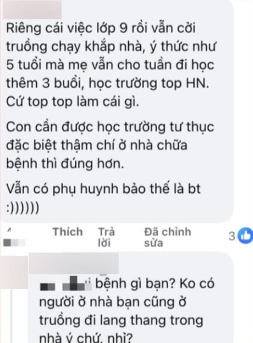 dạy con, mẹ Hà Nội, con lớp 9